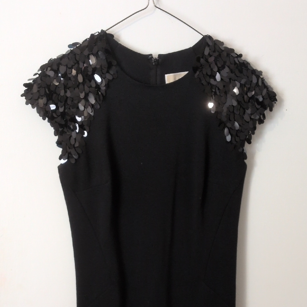 Michael Kors Black Sequin Mini Dress
